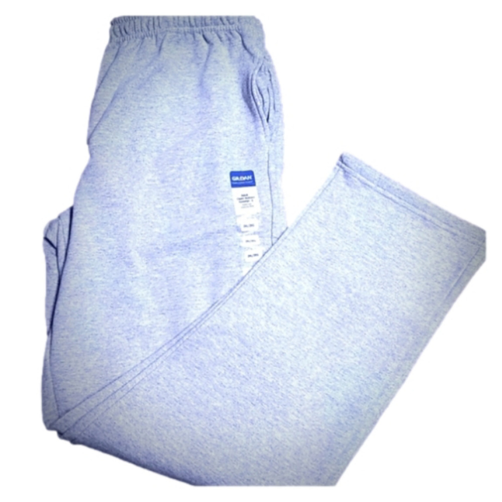 𝅺gildan 2xl Sweatpants Gray 34 UNSTRETCHED X 35
